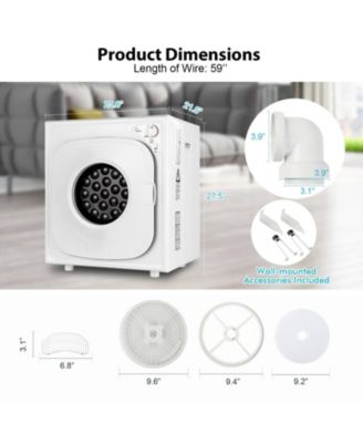 1500W Compact Laundry Dryer with Touch Panel