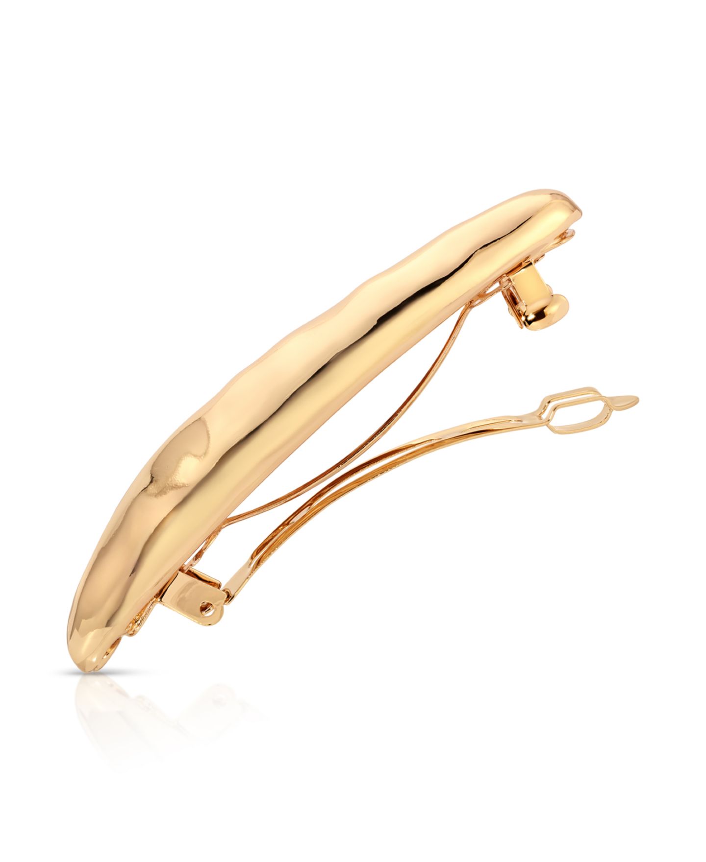 Женская заколка Ettika Liquid Lux Barrette, цвет: Золотой — фото 2