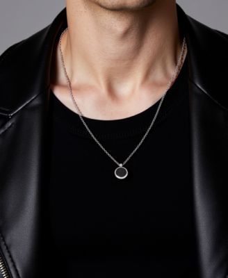 Single Circle Stone Necklace