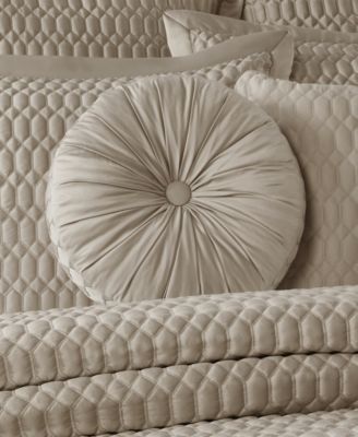 J Queen New York Brilliance Tufted Decorative Pillow, 15" Round
