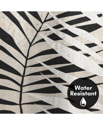 Abstract Leaf Shower Curtain - 100% Polyester - Water-Resistant Bath Curtain