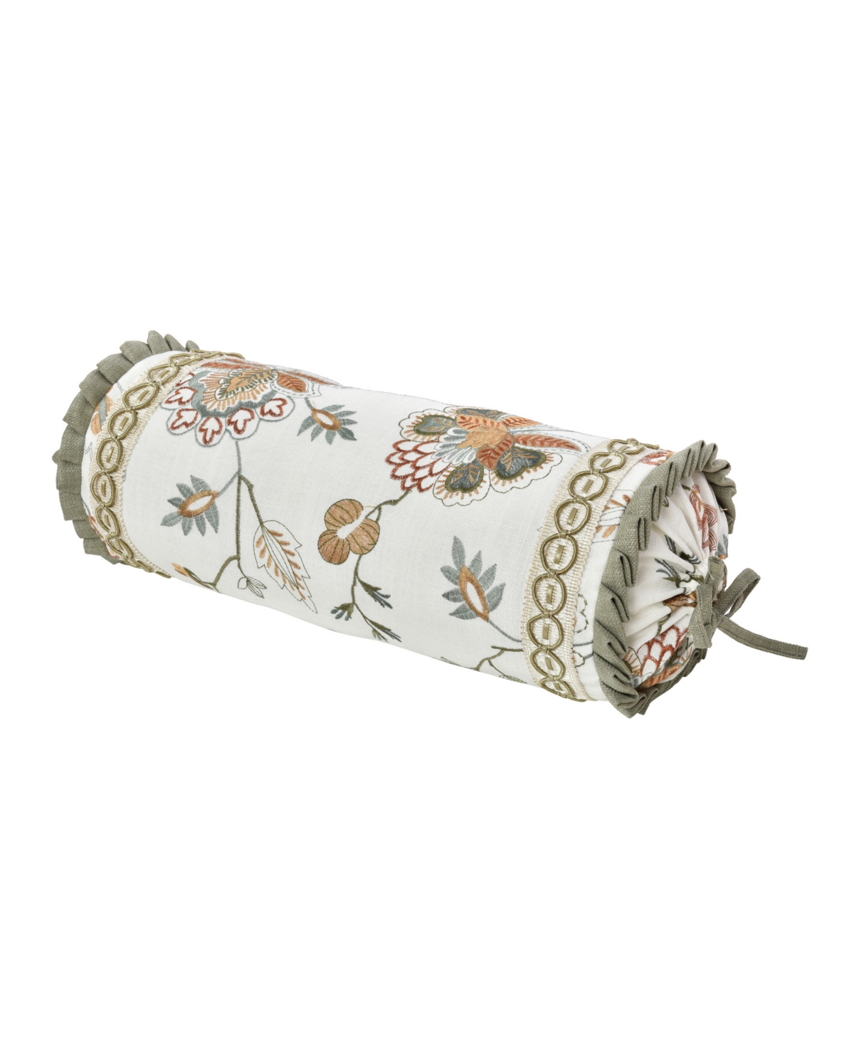 J Queen New York Athena Bolster Decorative Pillow, 7" X 17" In Harvest