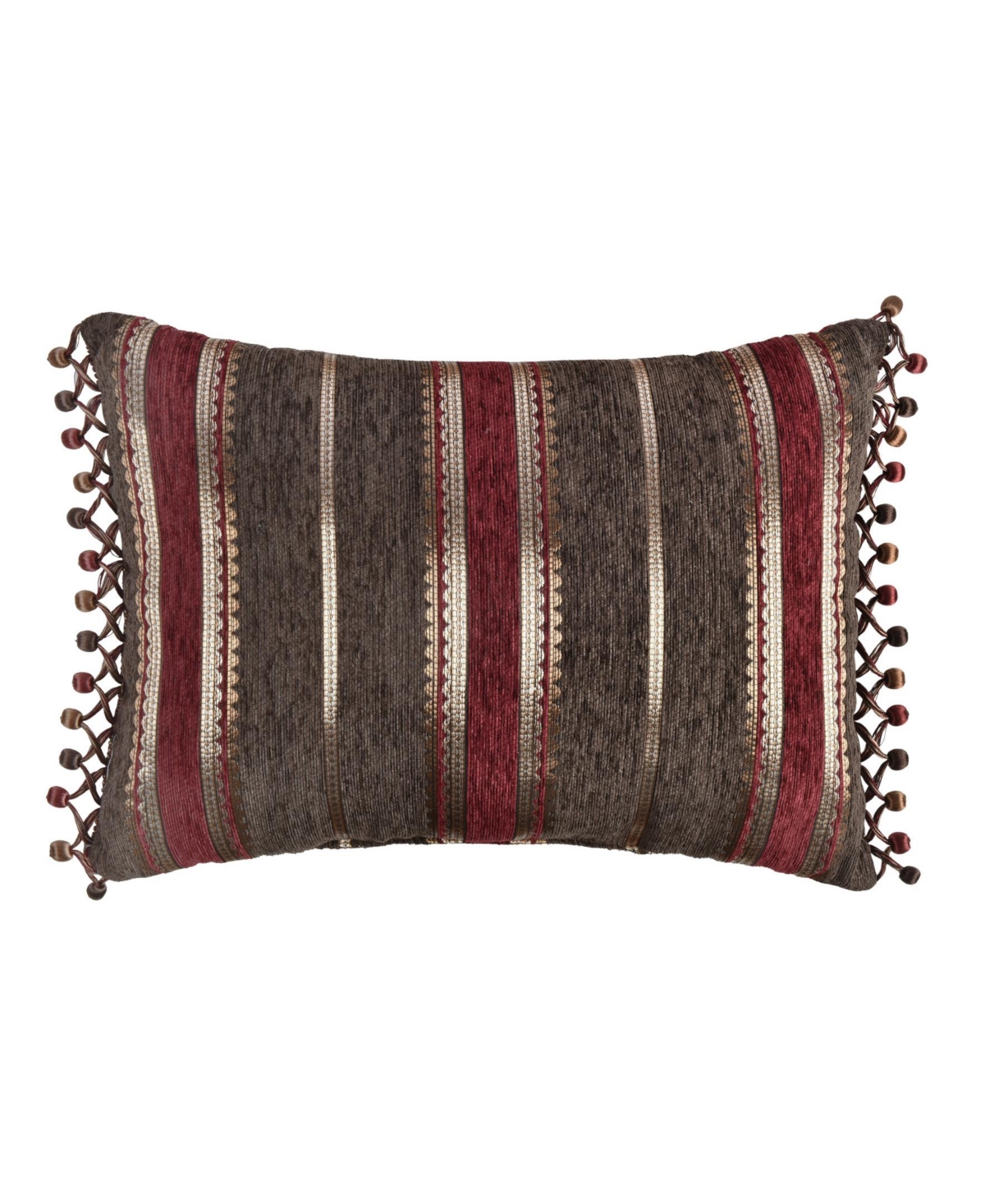 J Queen New York Cerino Boudoir Decorative Pillow, 15" X 20" In Chocolate