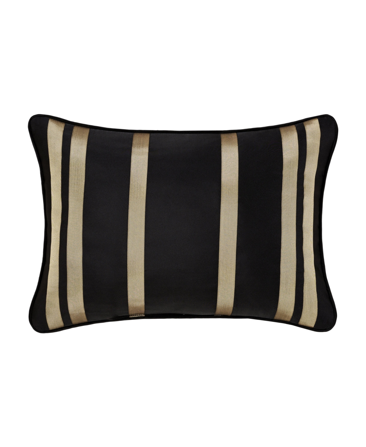 J Queen New York Calvari Boudoir Decorative Pillow, 15" X 20" In Black
