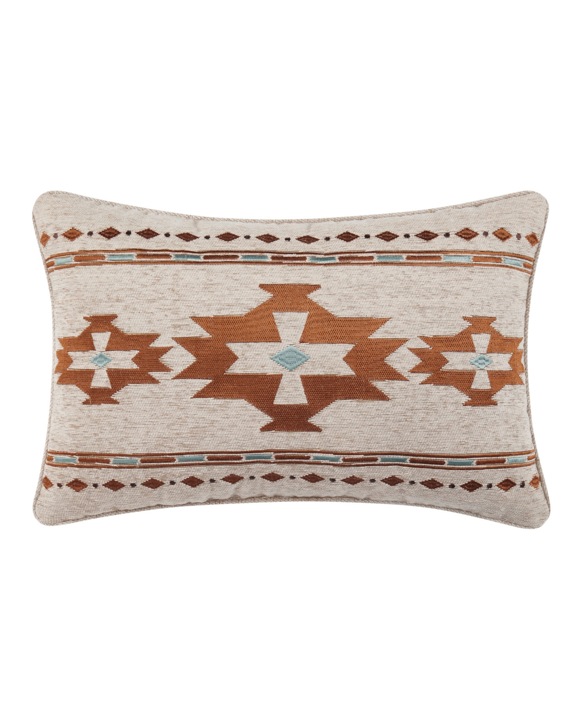 J Queen New York Jackson Lodge Boudoir Decorative Pillow, 14" X 21" In Clay