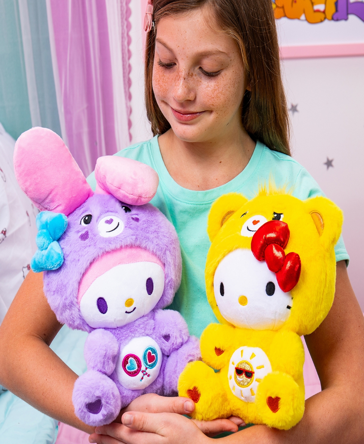 Hello Kitty X Care Bears Plush Toy, Pack Of 2 In No Color