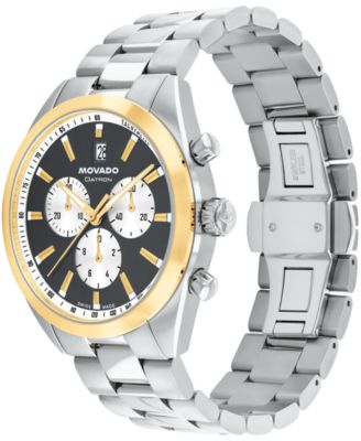 Men's Datron Swiss Quartz Chronograph Stainless-Steel Watch, 41mm