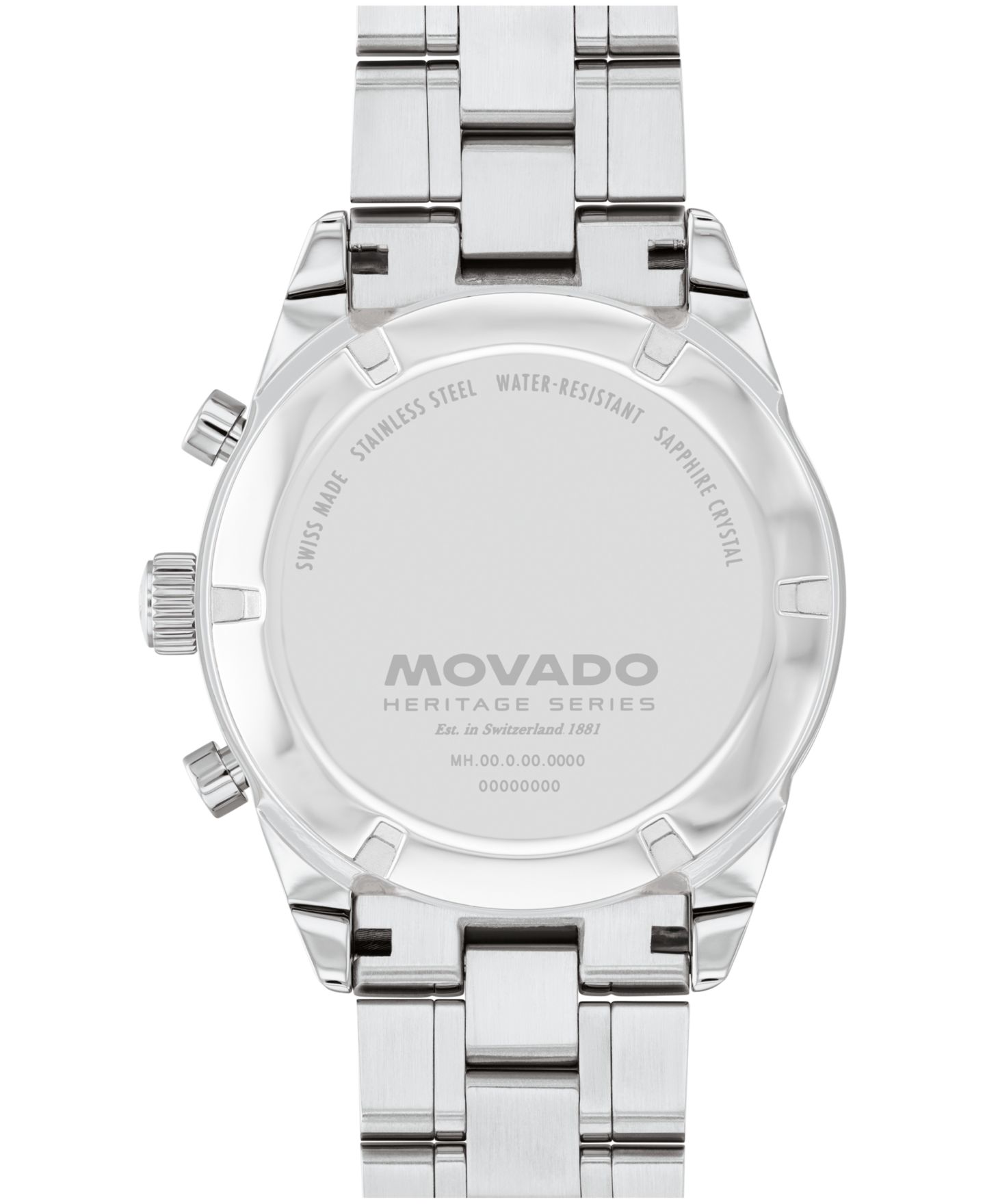 Мужские часы Movado Calendoplan S, швейцарский кварцевый хронограф, сталь, 42 мм — фото 3