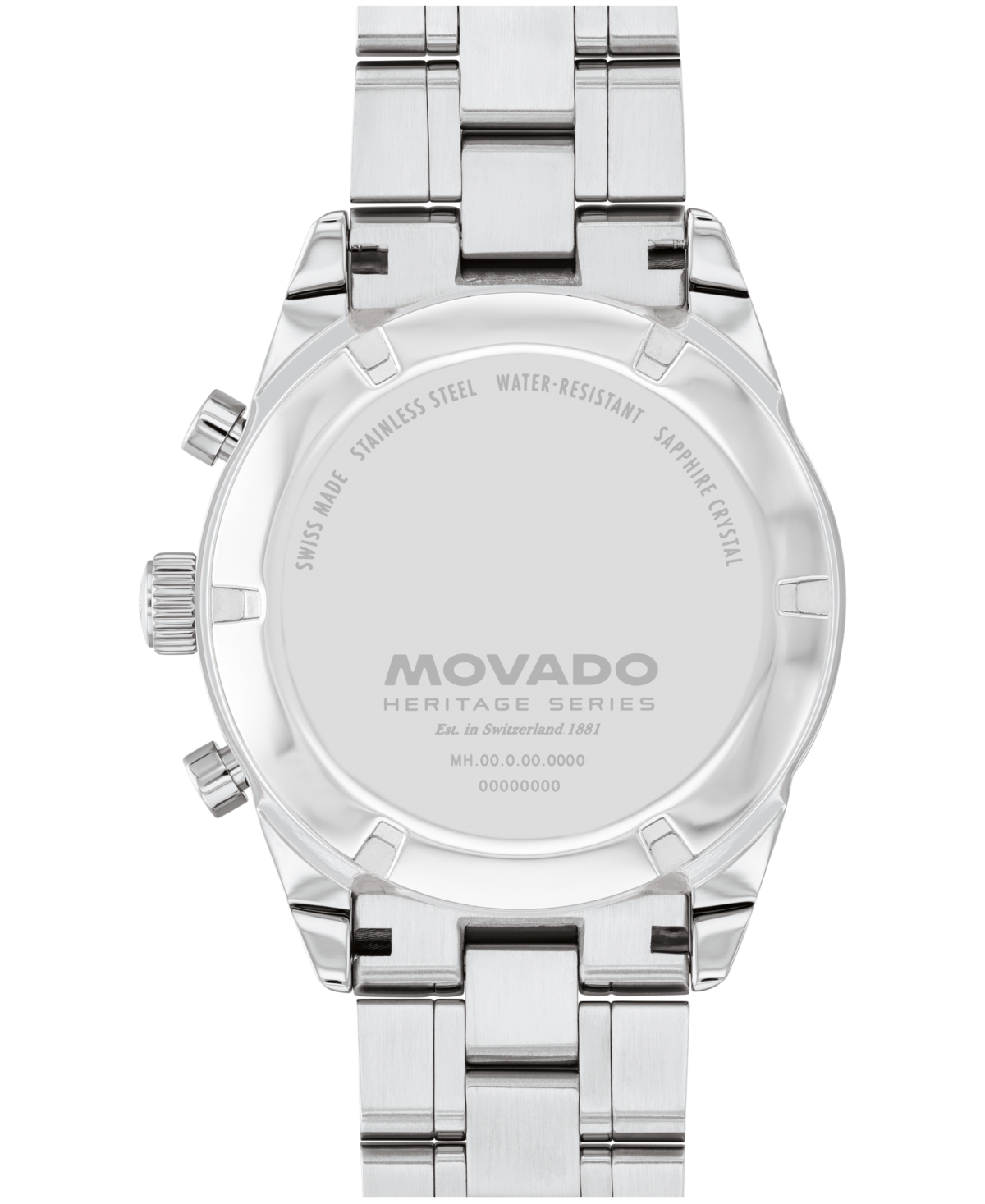 Men's Calendoplan S Swiss Quartz Chrono Stainless-Steel Watch, 42mm - Silver-Tone