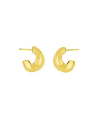 Oblong C-Hoop Earrings