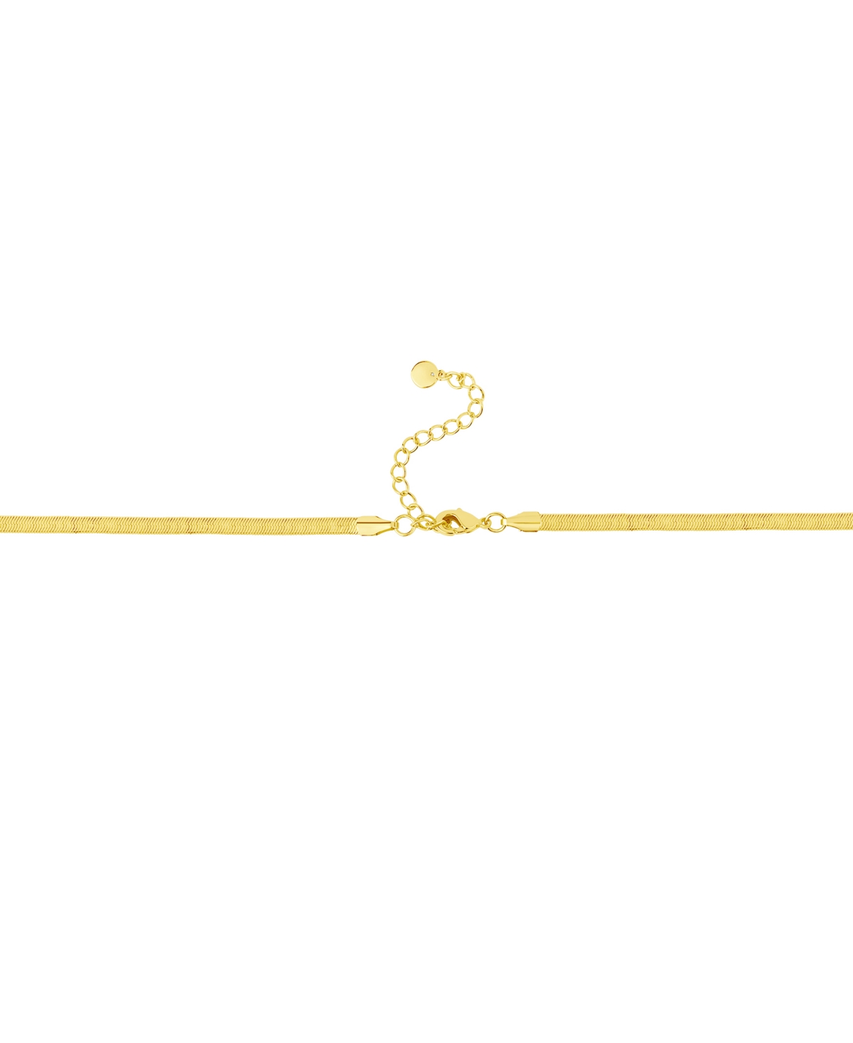 And Now This Cubic Zirconia Rectangular Stone Station Necklace In Gold