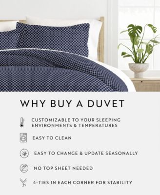 Elegant Designs Patterned Duvet Cover Set, Twin/Twin XL