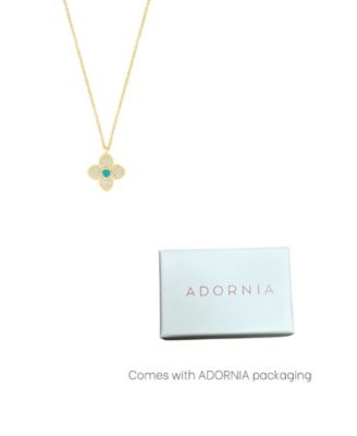 Adjustable Turquoise Flower Necklace