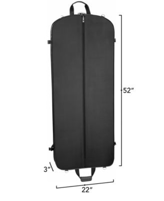 52" Premium Travel Garment Bag with Shoulder Strap and Two Large Pockets