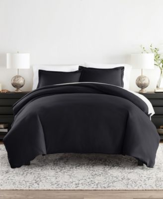 Double Brushed Solid Duvet Cover Set, King/California King