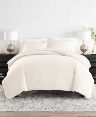 Double Brushed Solid Duvet Cover Set, Twin/Twin XL