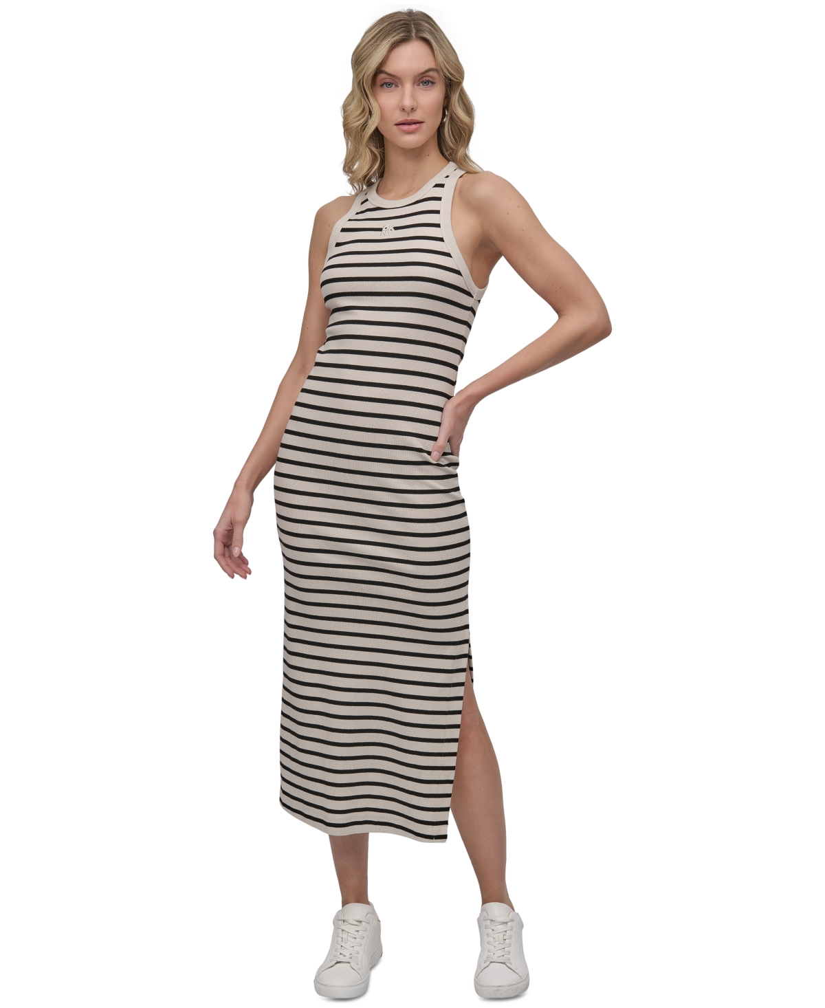DKNY JEANS WOMEN'S SIDE-SLIT TANK MAXI DRESS 