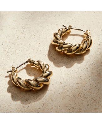 Twisted Hoop Earrings - Paris