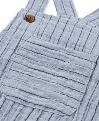 Baby Cotton T-Shirt & Striped Romper, 2 Piece Set