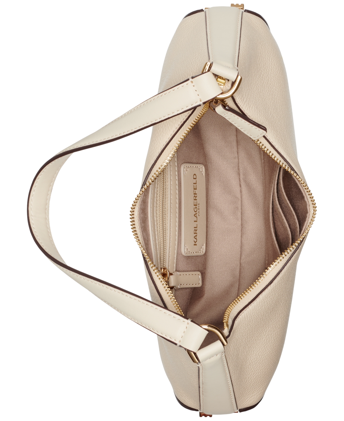 KARL LAGERFELD ARIELLE LEATHER SHOULDER BAG