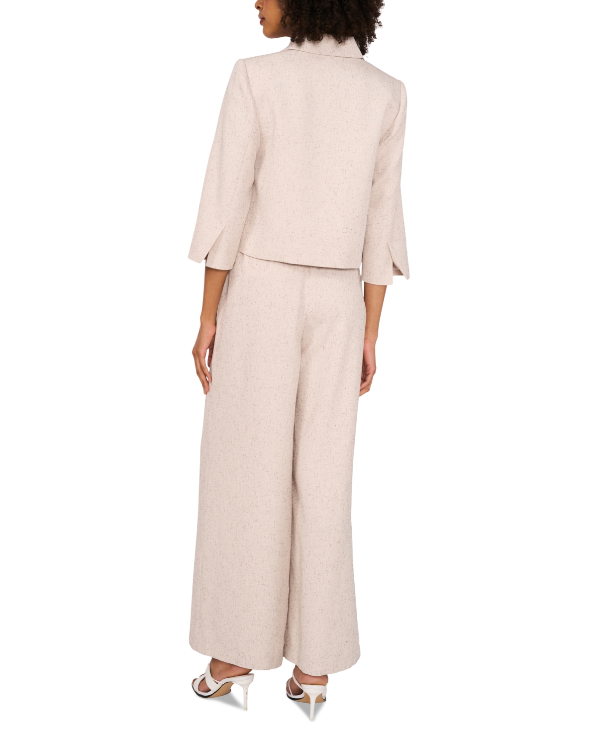 Vince Camuto Women's Button-front 3/4-sleeve Jacket In New Ivory