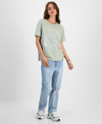 Juniors' Western Soul Records Graphic T-Shirt  