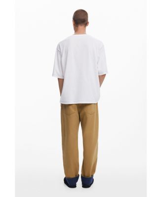 Men's Palm tree T-shirt with topstitching