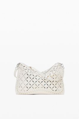 Women's Medium perforated crossbody bag
