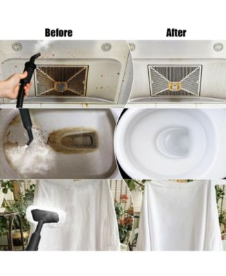 Handheld MultiPurpose Steam Cleaner with 17 Pieces, 350ml Large Capacity Steam Mop Continuous Fill water, Portable Chemical-Free Steamer for Home Use Carpet, Floors, Windows, 1400W