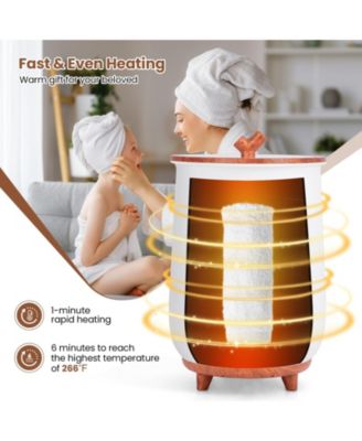 23L Large Luxury Bucket-Style Towel Warmer with Fragrant Disc Holder