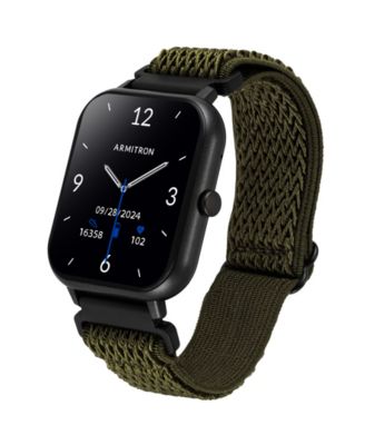 Connect Eclipse Dark Green Woven Elastic Smartwatch, 45mm