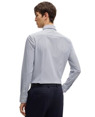 Men's Stretch Jersey Slim-Fit Dress Shirt