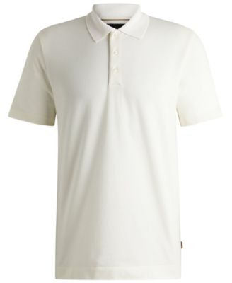 Men's Two-Tone Cotton-Silk Regular-Fit Polo Shirt