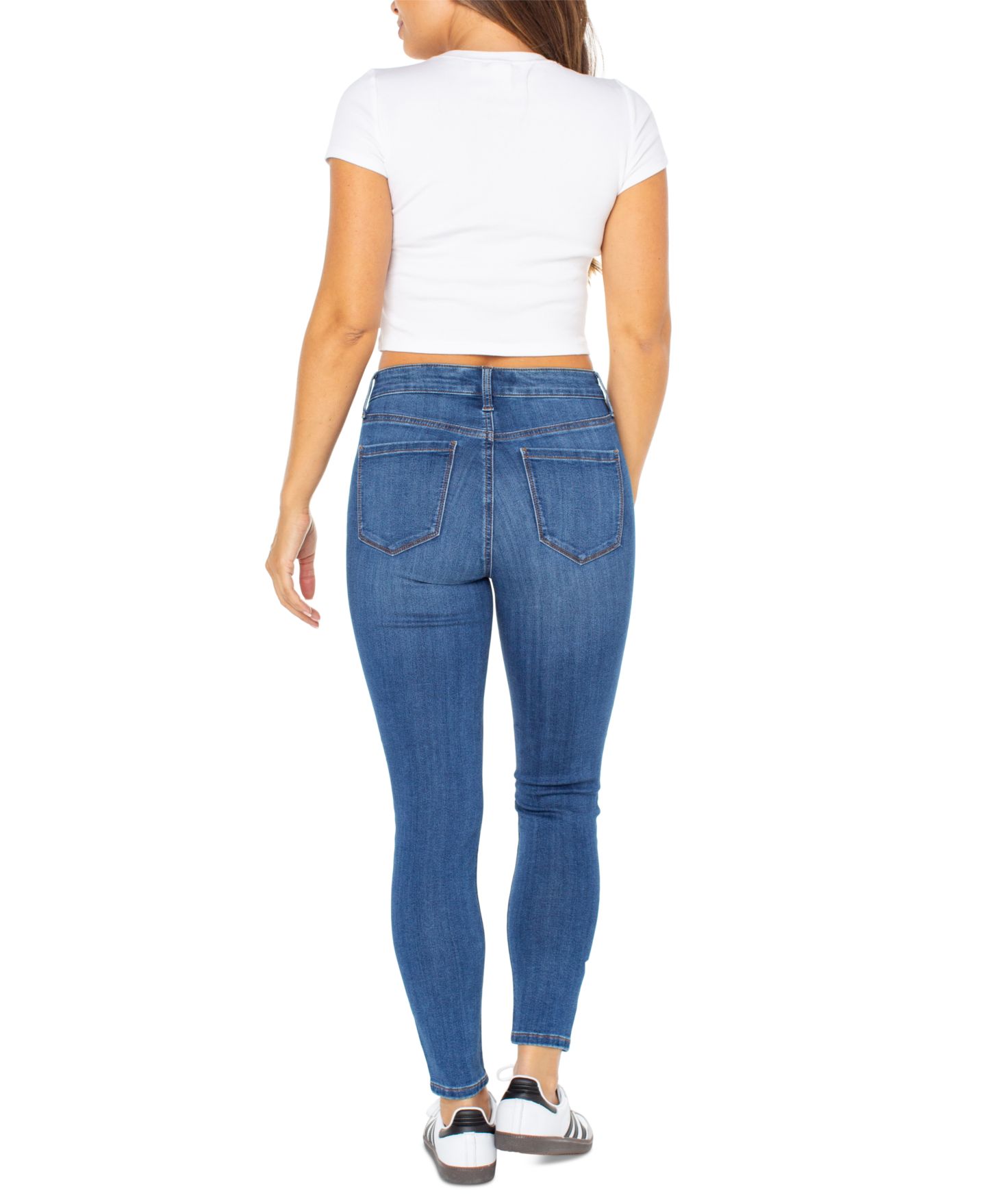 Женские джинсы Celebrity Pink Juniors' Curvy Mid-Rise Skinny Ankle, цвет: Governor — фото 2