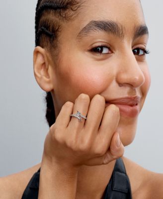 Sterling Silver Sparkling Cupid Arrow Ring