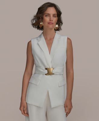 Donna Karan New York - Women's Belted Vest