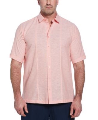 Cubavera - Men's Big & Tall Linen Panel Shirt