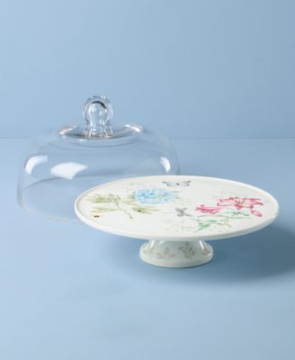 Butterfly Meadow Cake Plate, 25th Anniversary