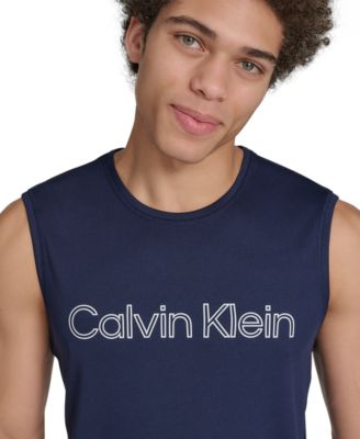 Men's Logo Sleeveless Swim Rash Guard