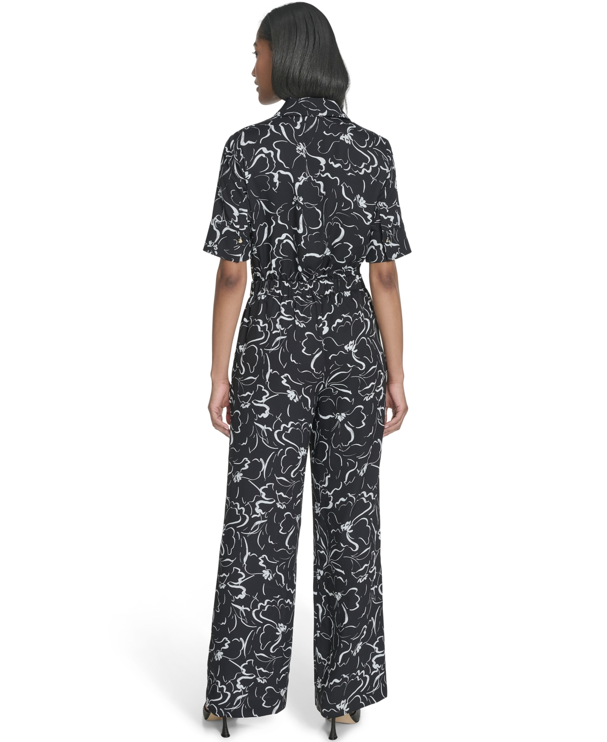 HALSTON WOMEN'S FLORAL-PRINT PULL-ON PANTS 