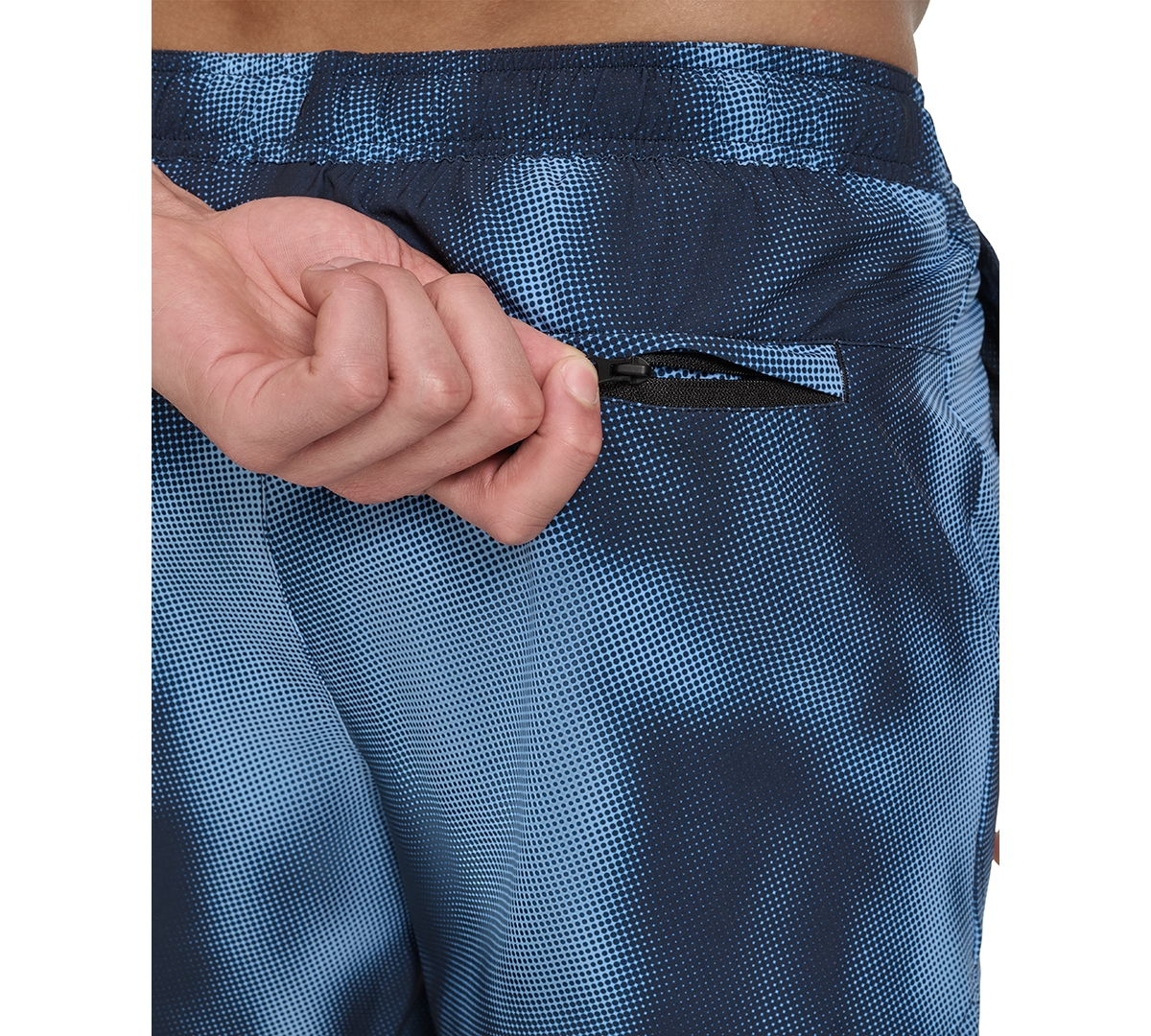 Shop Calvin Klein Men's Stretch Active Modern Euro 5" Swimsuit In Blue Multi