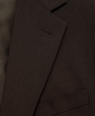 Men's Slim-Fit Wool Suit Blazer