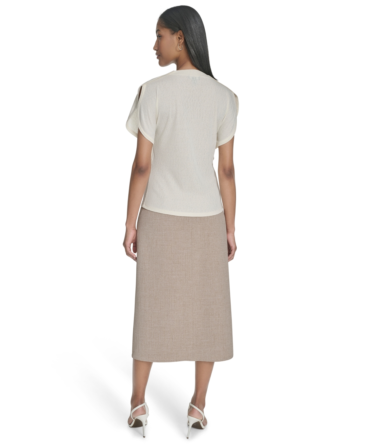 HALSTON WOMEN'S BUTTERFLY-SLEEVE TOP 
