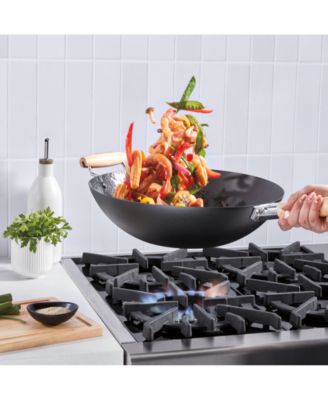 14" Carbon Steel Wok with Helper Handle