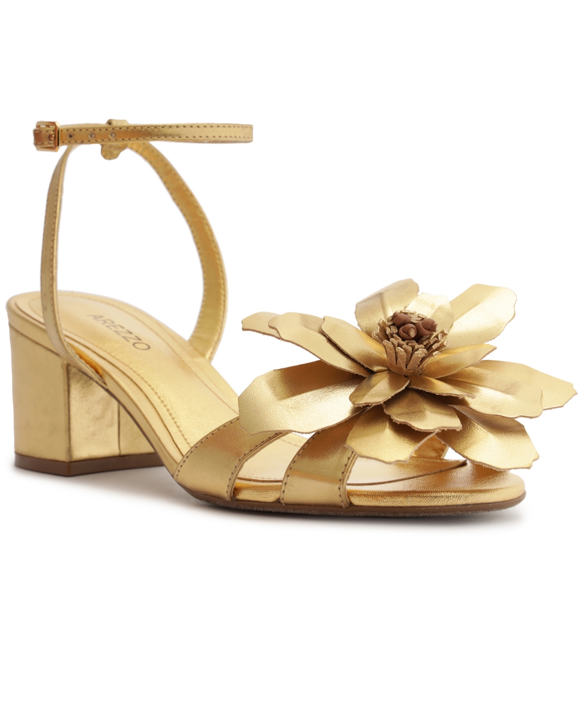 Women's Daisy Round Toe Dress Sandals - Gold