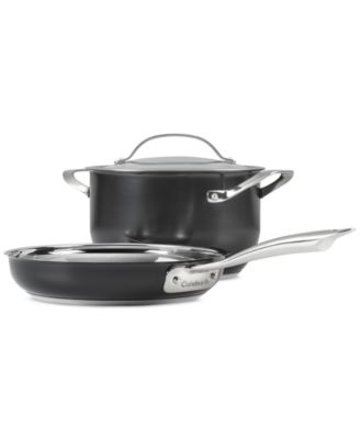 8-Pc. Black Glaze Stainless Steel Cookware Set, Exclusively at Macy's