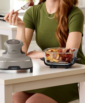 Crispi 4-in-1 Portable Glass Air Fryer Cooking System