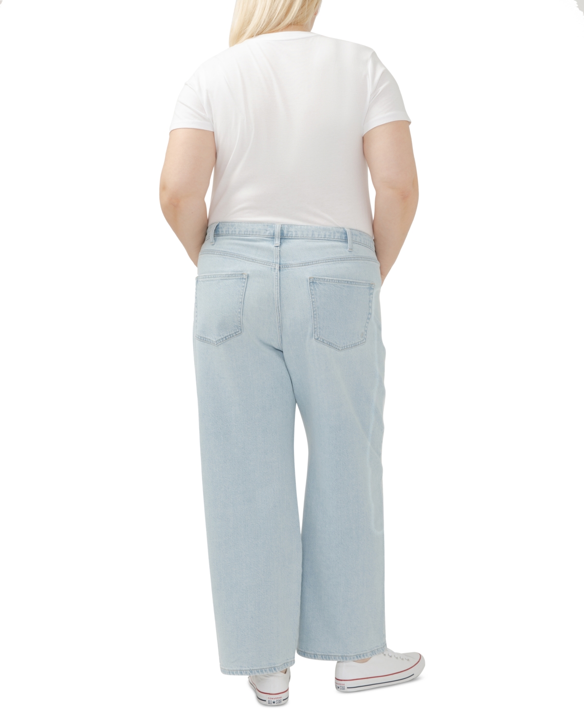 Shop Silver Jeans Co. Plus Size Be Easy Straight-leg Drawstring Jeans