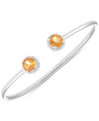Amethyst Open Bangle Bracelet (2-3/8 ct. t.w.) in Sterling Silver