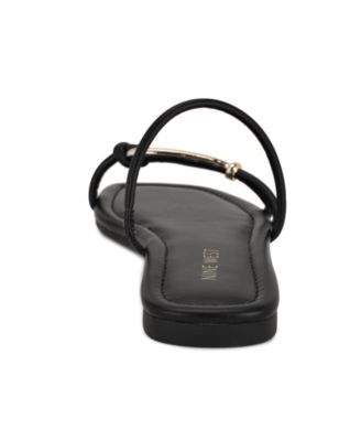【NINE WEST】Tigra フラット サンダル Tigra Flat Slide Sandals – Nine West